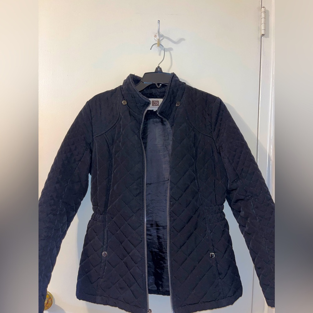 Laundry By Design Polyester Black Winter Coat